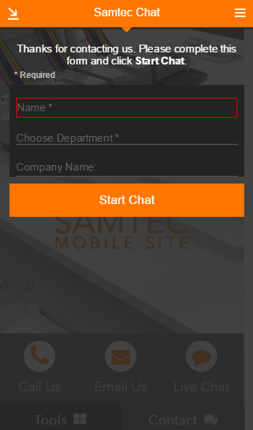 mobile live chat