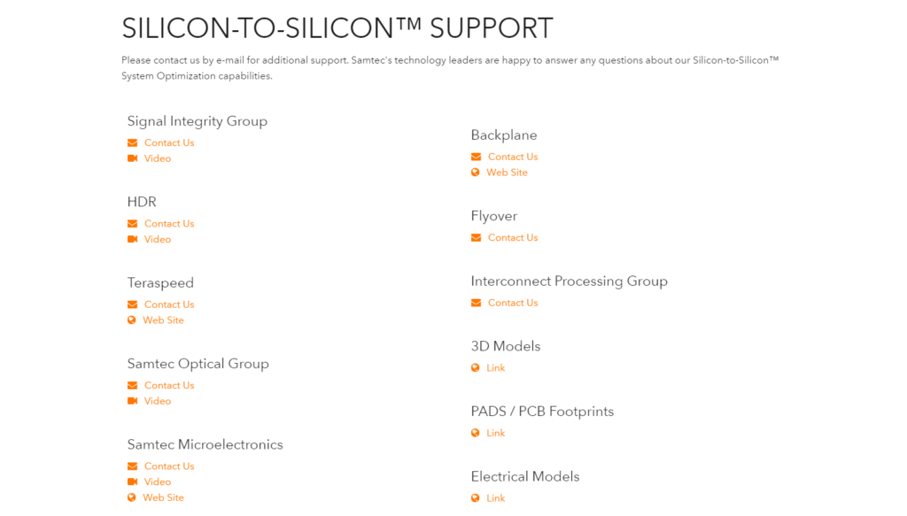 silicon to silicon support