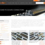 board to board connectors page screenshot