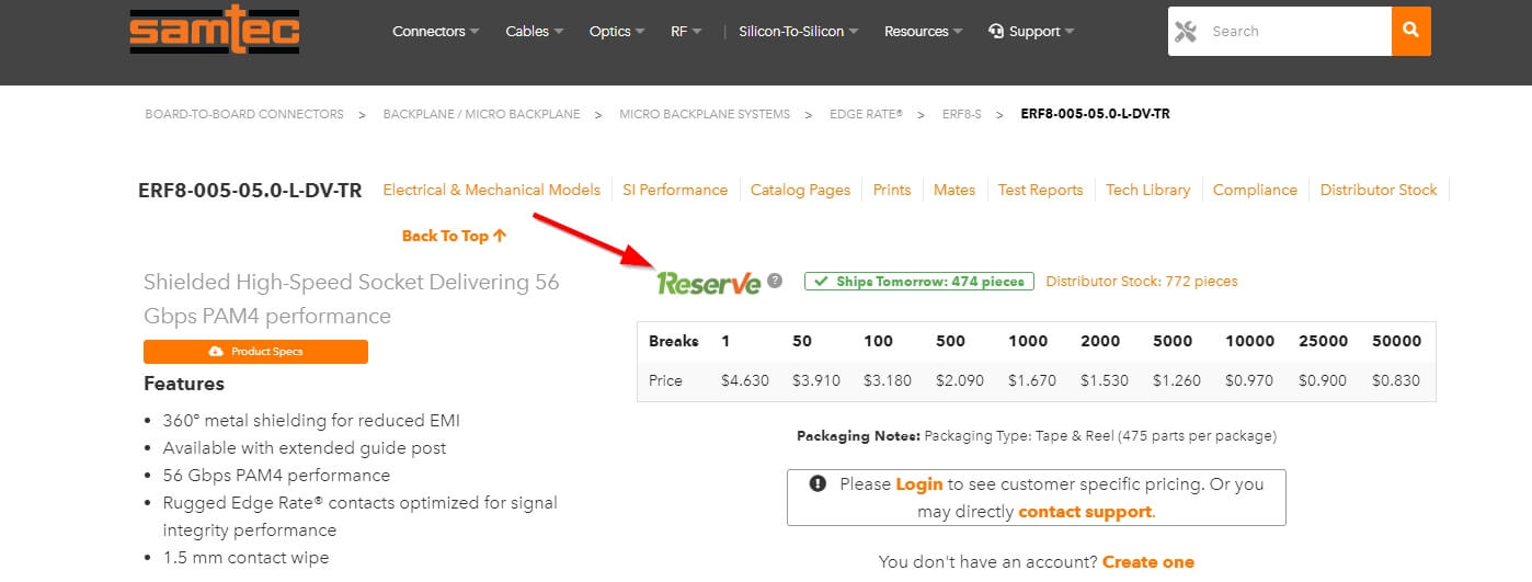 Introducing Samtec Reserve™, 1-Day Shipping on Over 200,000 Products ...