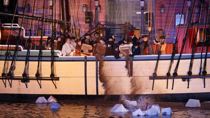 The Boston Tea Party.  Not the right way to make a cuppa.