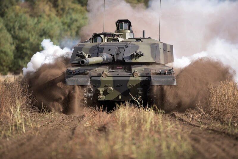 The Challenger 2, a tank and an armored kettle.