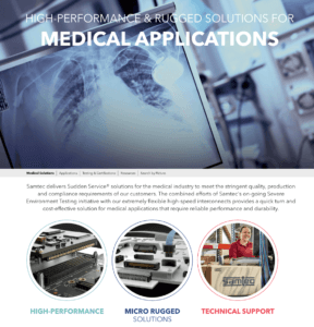 Samtec's Medical Applications webpage