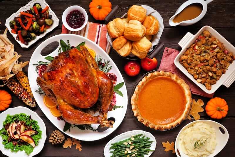 A bad time to be a turkey. 
Thanksgiving dinner and Christmas dinner share many things, but are distinctly different.