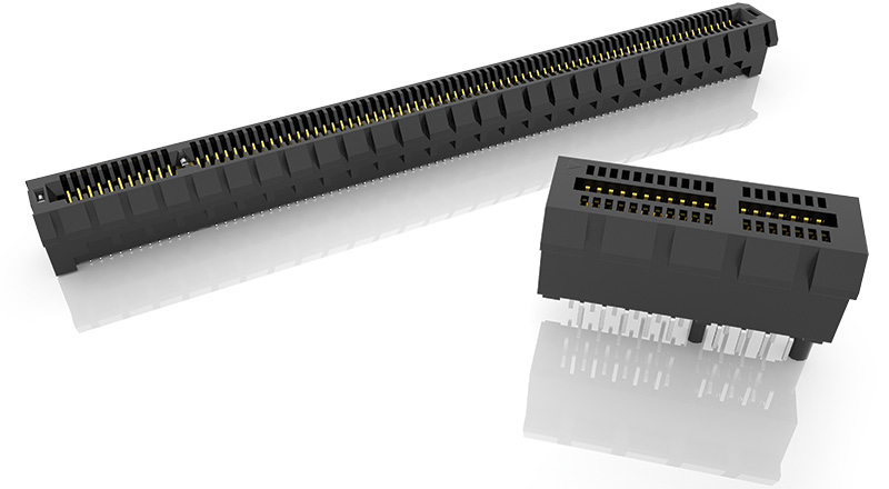 Samtec's PCI Express high-speed edge card sockets (PCIE, PCIE-LP)