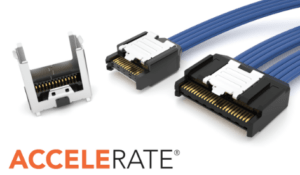 Samtec's AcceleRate® slim cable assembly for Broadcast Video applications like Routers, Encoding, Streaming and Storage
