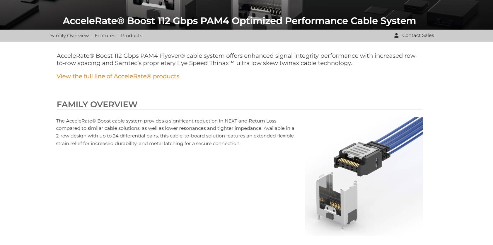 accelerate boost webpage screenshot