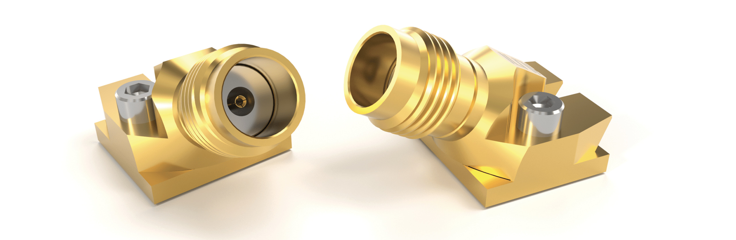 Angled Launch, 1.85 mm Connectors for Test and Measurement